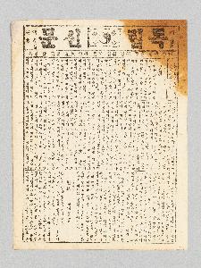 상해판 독립신문 1919년 11월 27일자