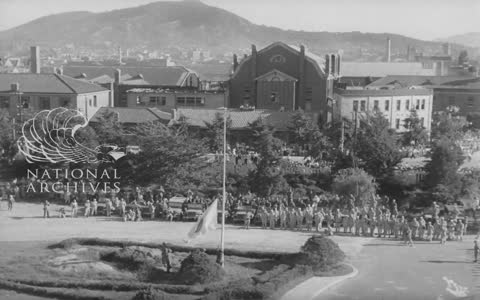 서울 중앙청사 일장기 하강