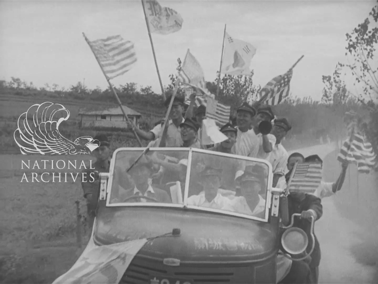 개성의 미군 환영식