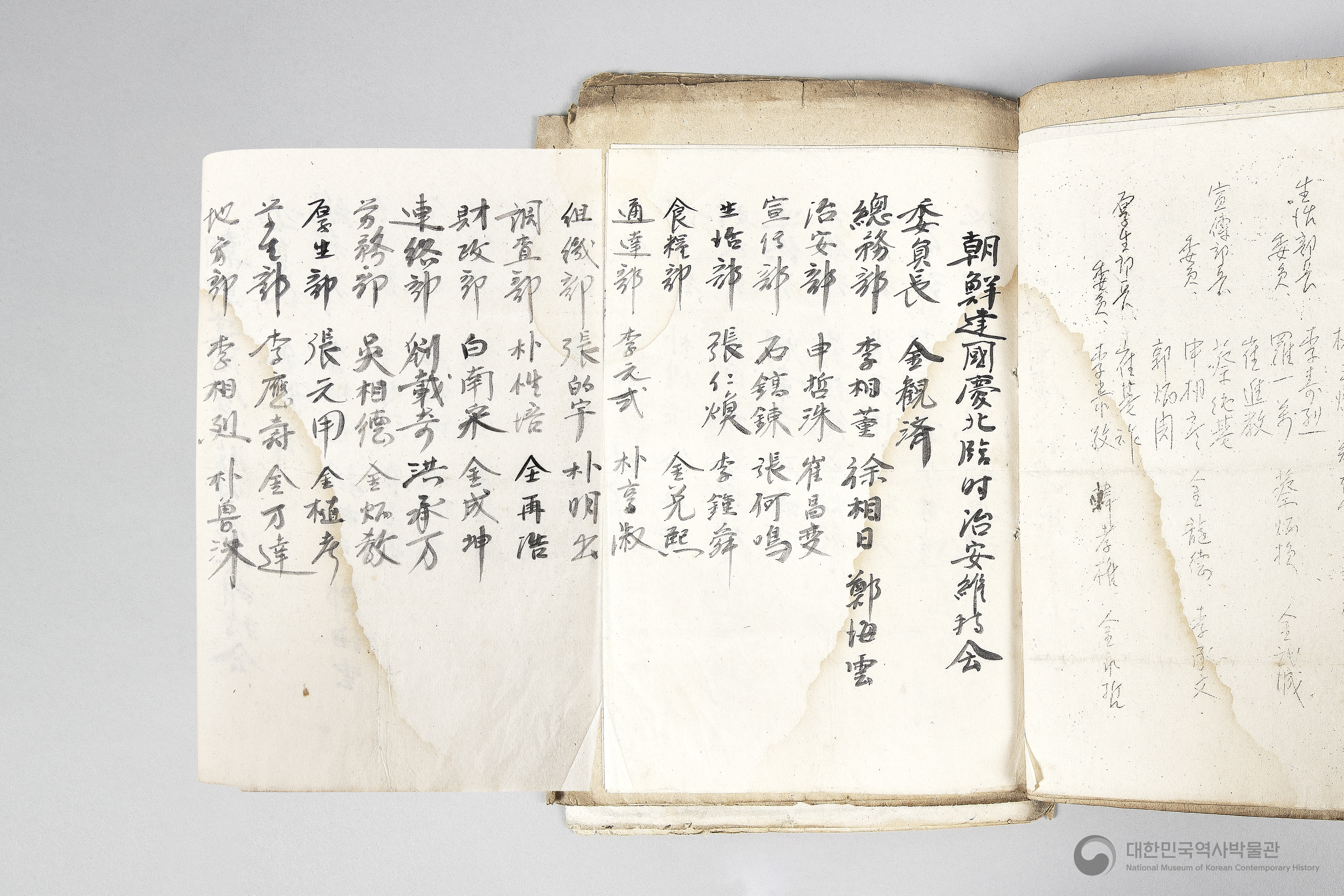 조선건국준비위원회 경상북도지부 달성북부지구 공산분회 선전부 관계철