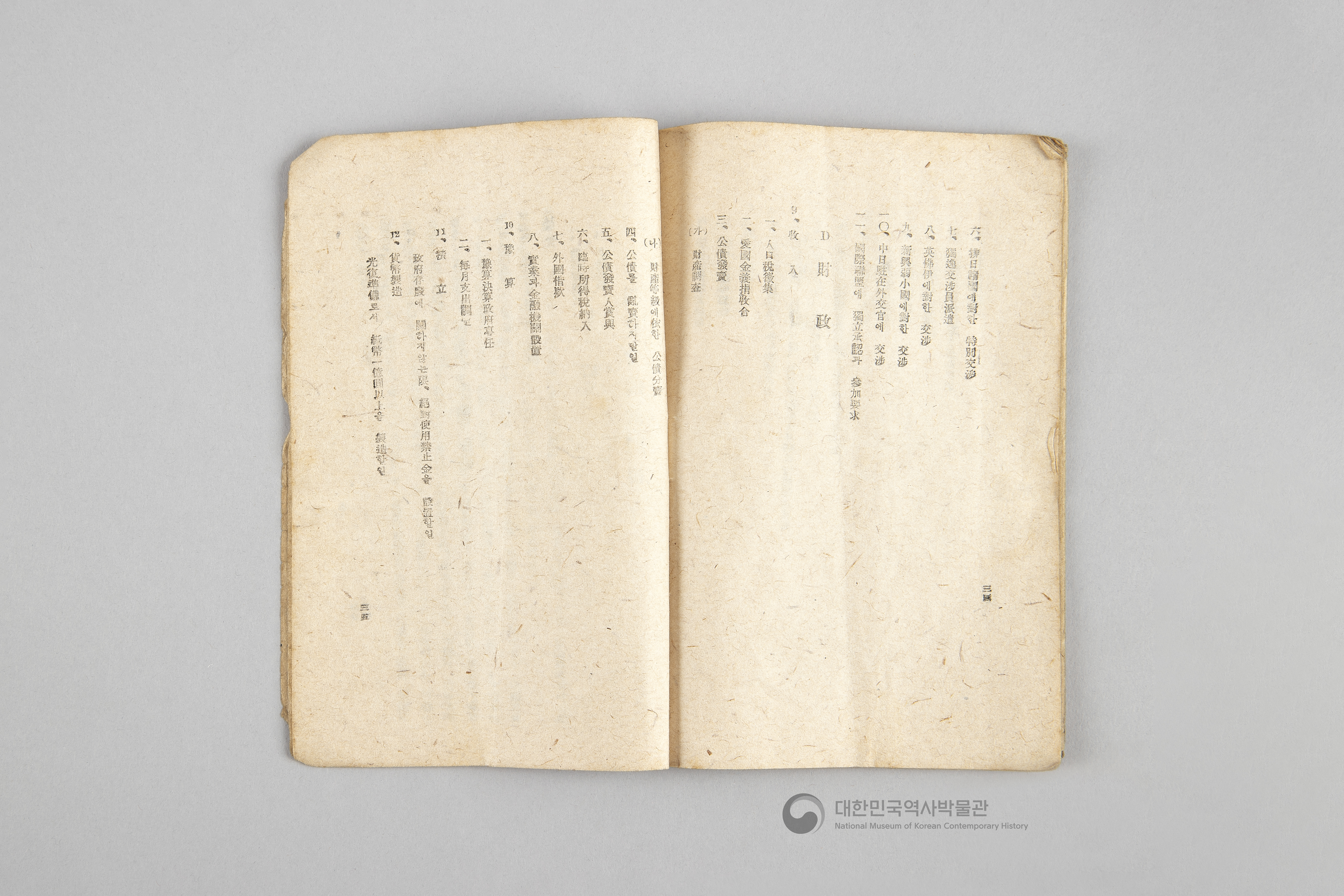 대한민국 임시 정부의 내용