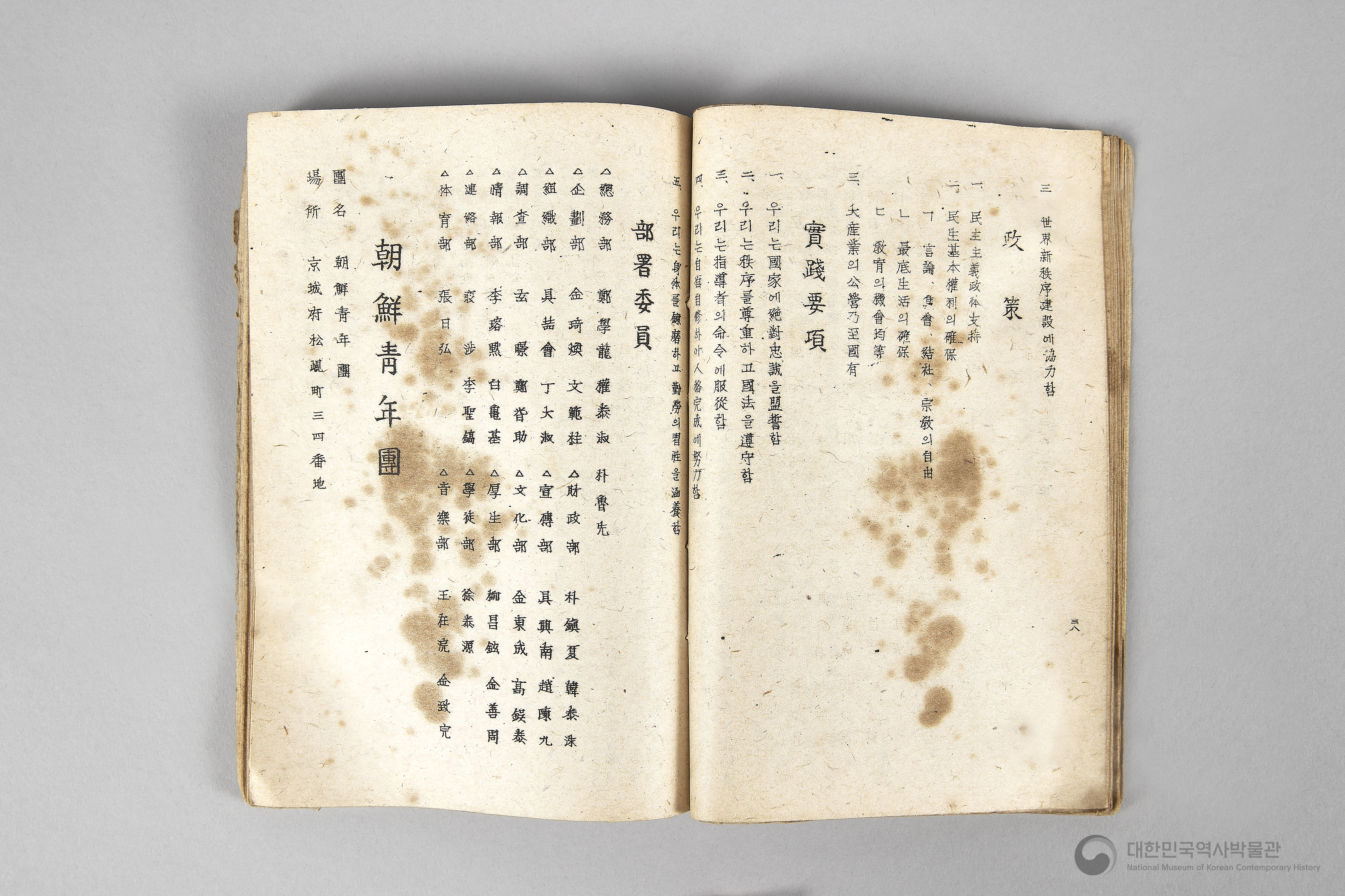 각 정당, 각 단체 해설