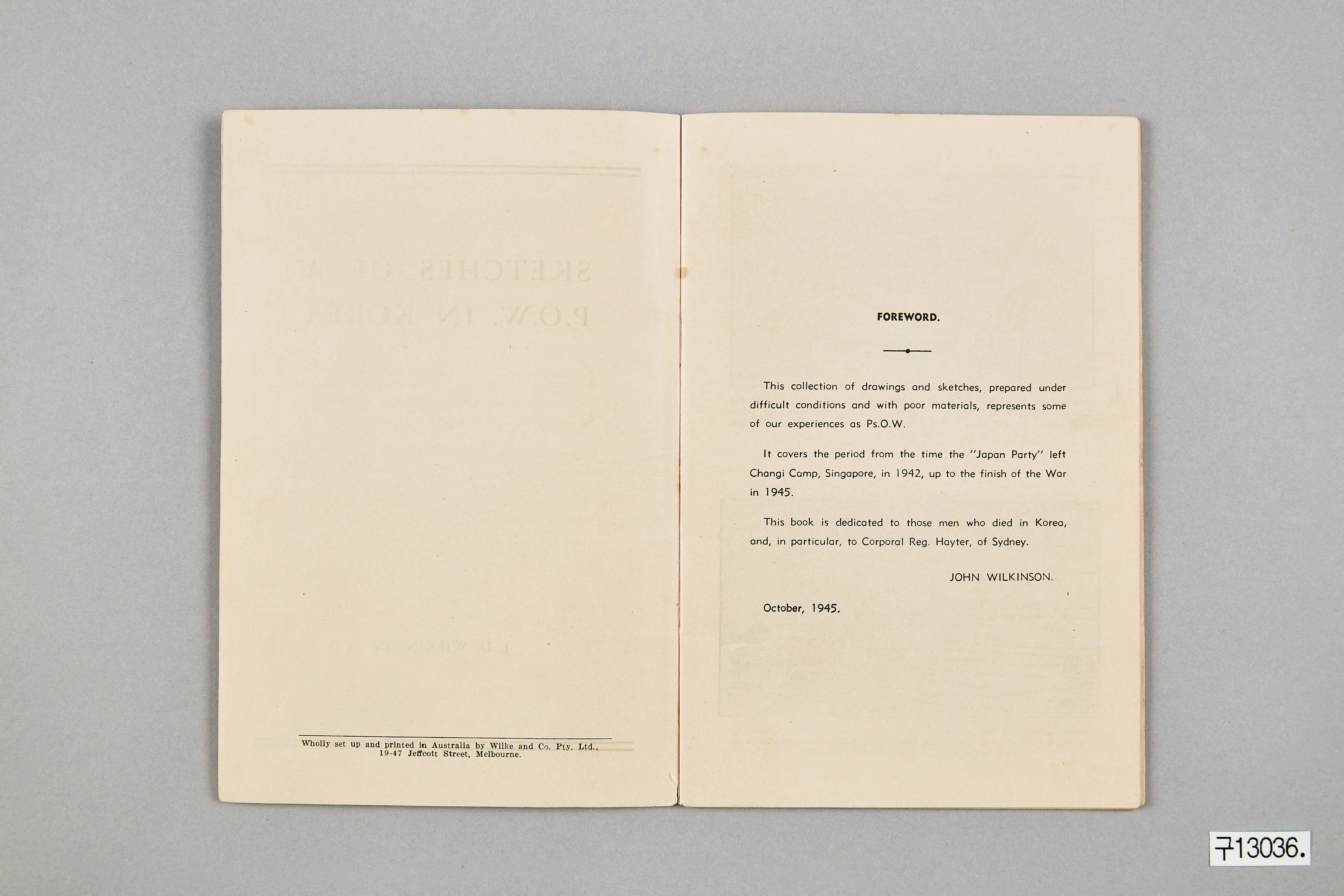 전쟁포로가 그린 한국에서의 스케치