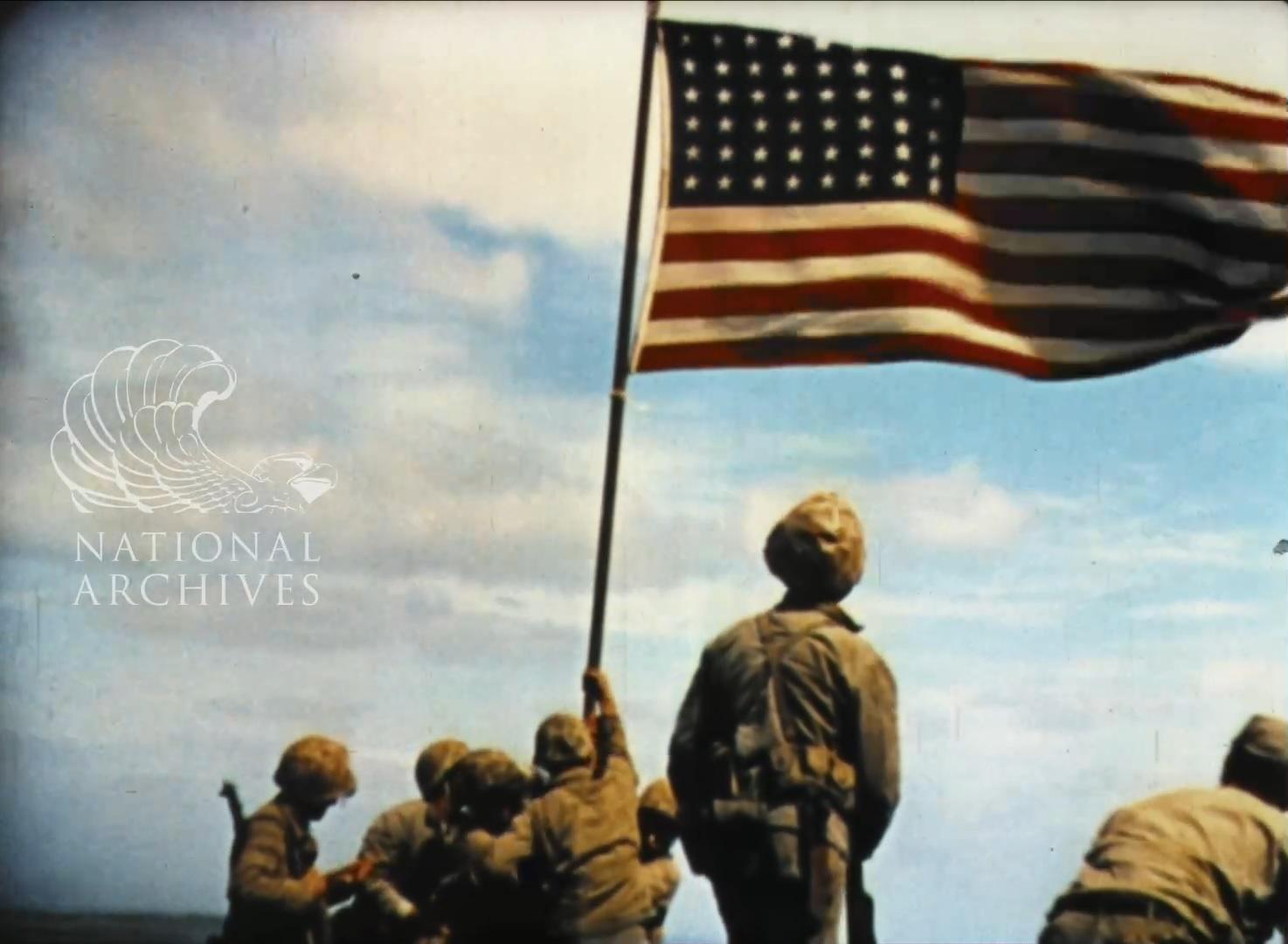 이오지마의 성조기 게양