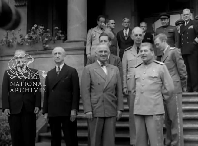 포츠담 회담 대표 기념 촬영