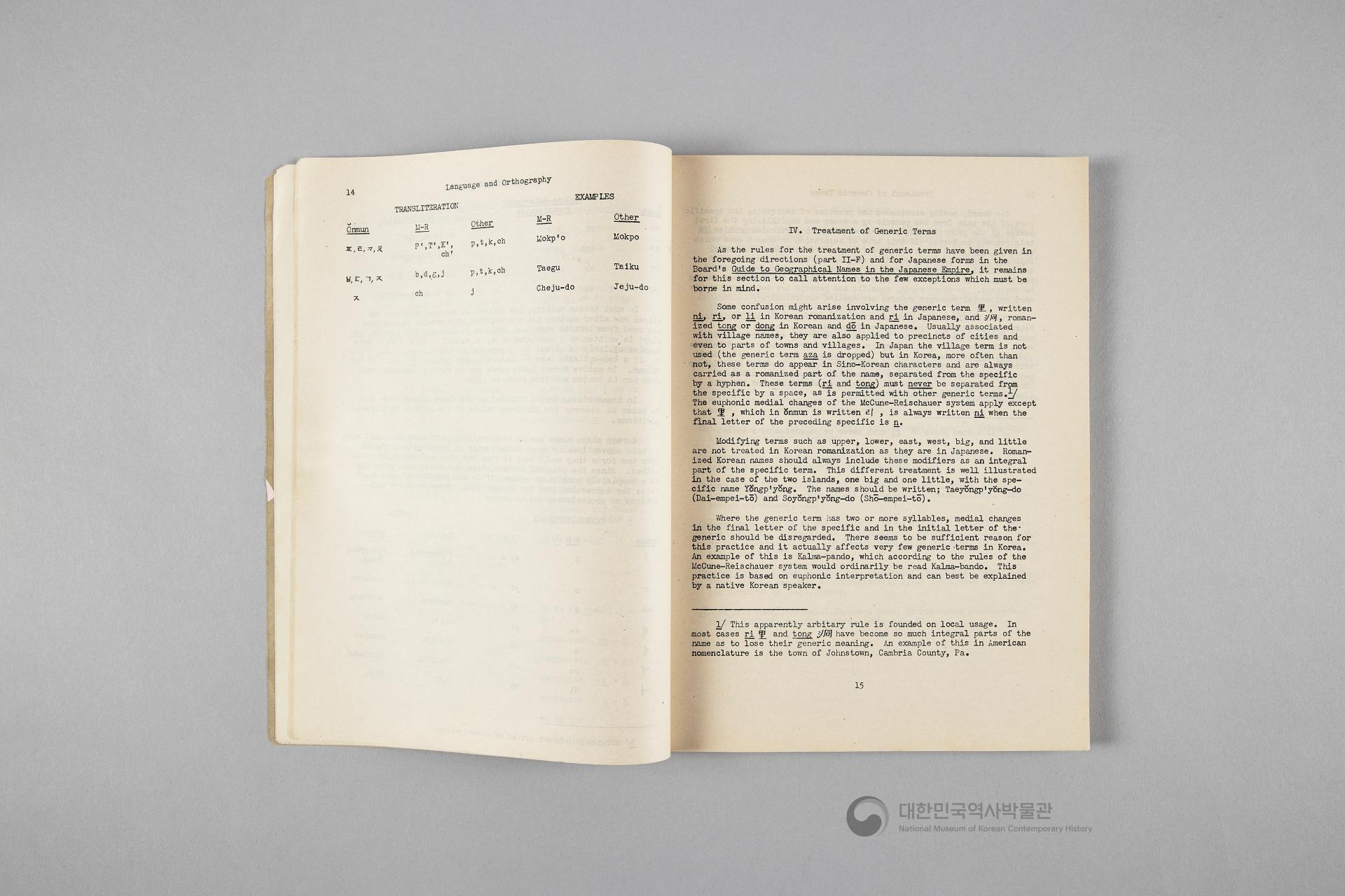 조선의 지명 안내서