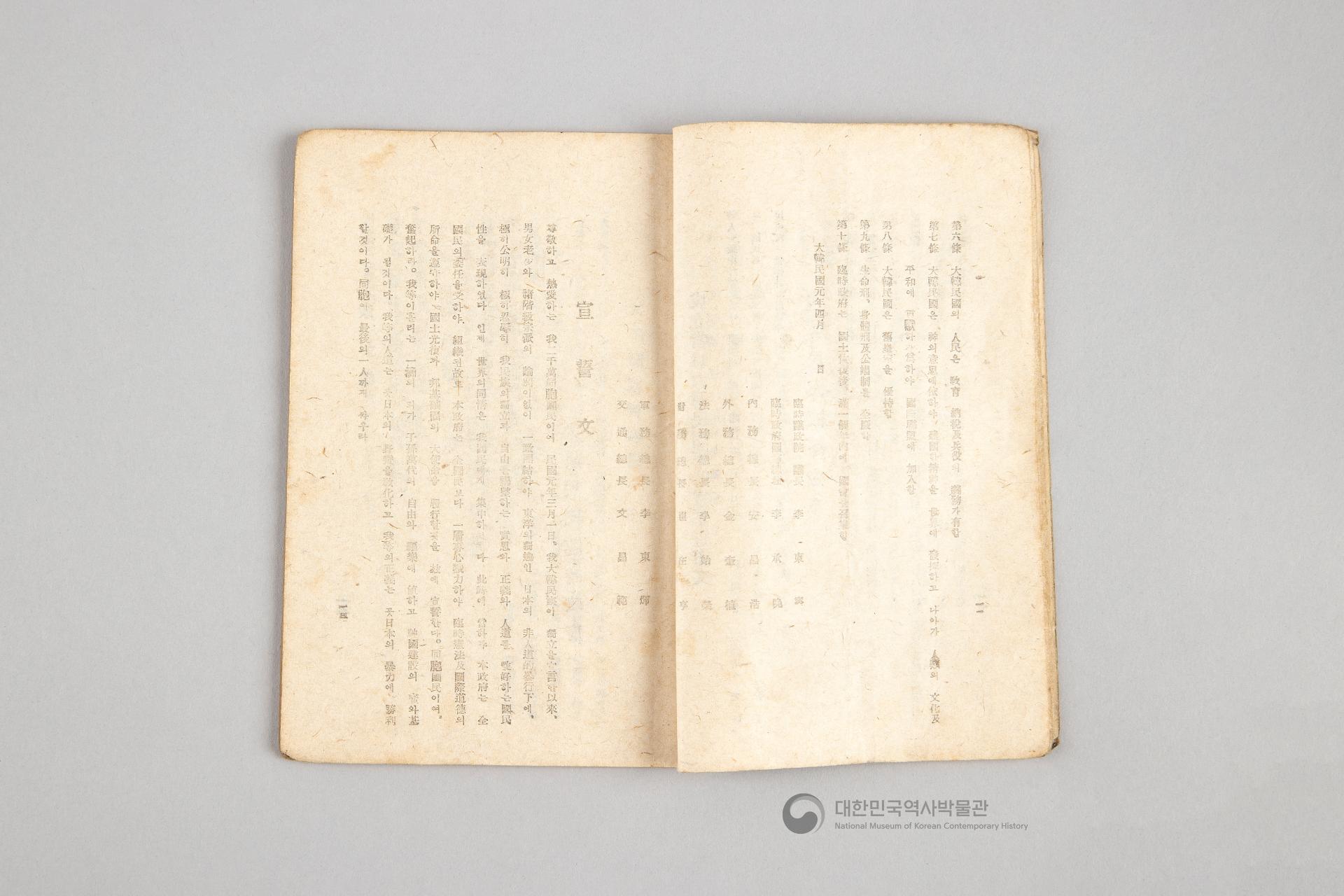 대한민국 임시 정부의 내용