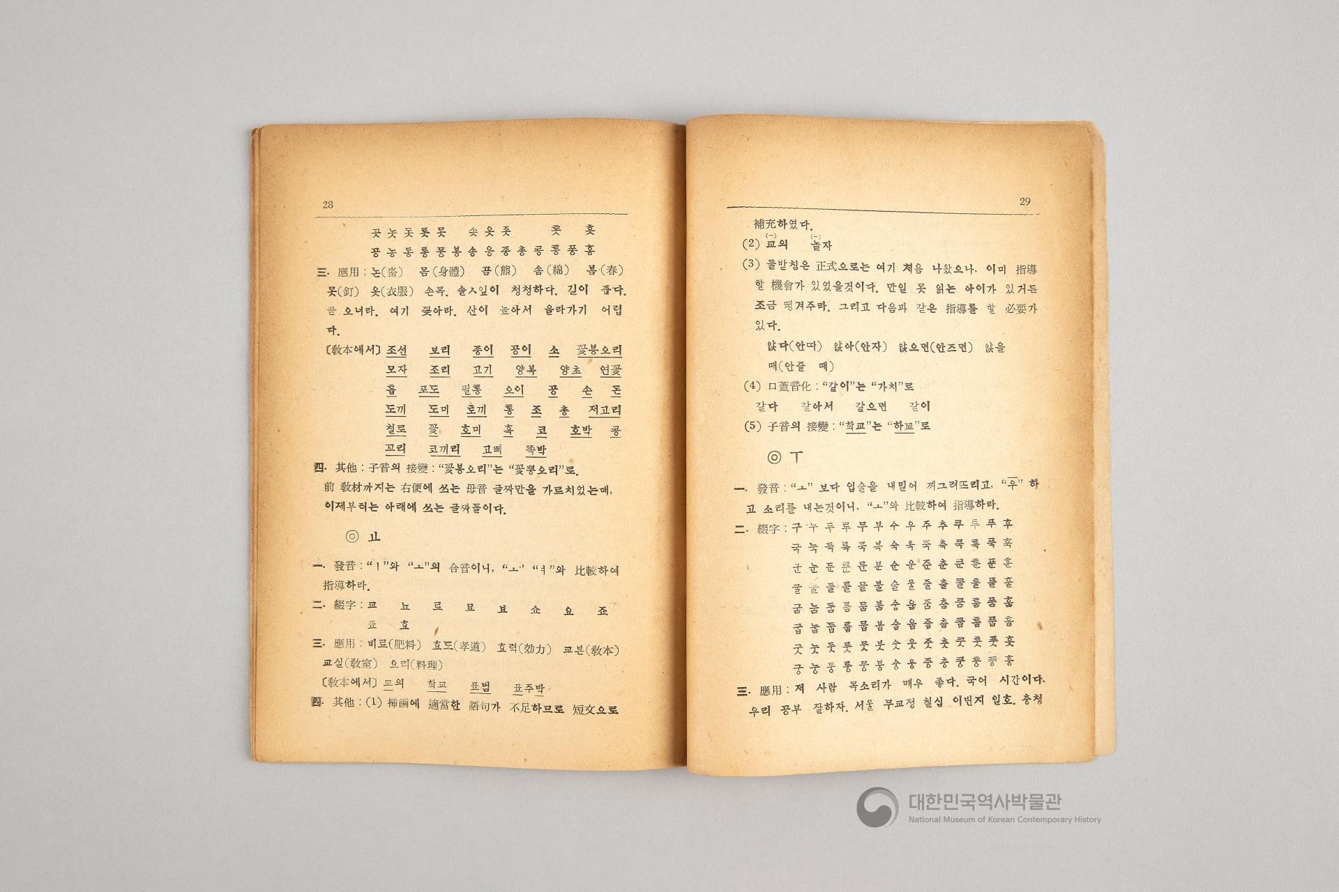 초등 국어 교본 한글 교수지침