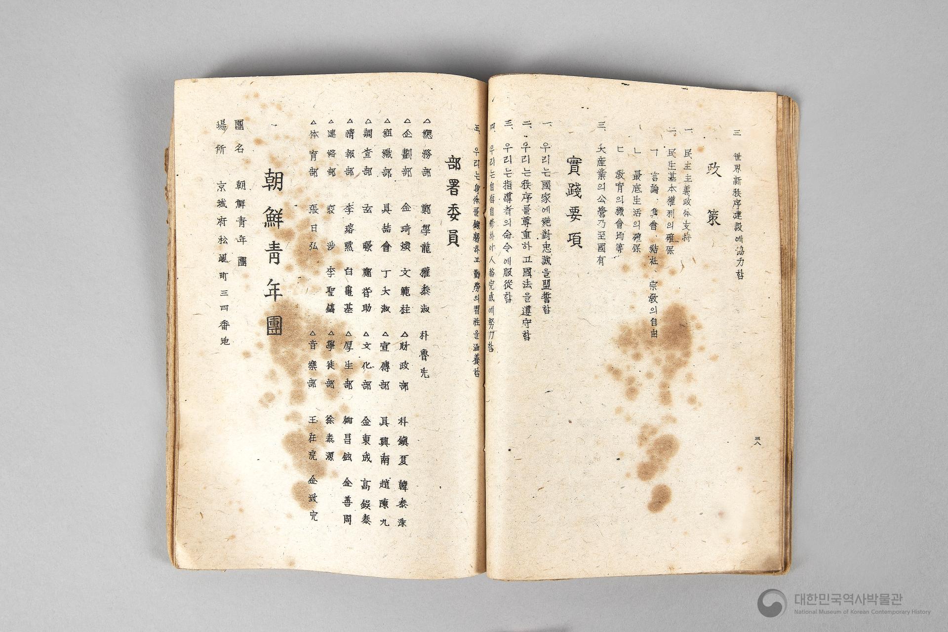 각 정당, 각 단체 해설