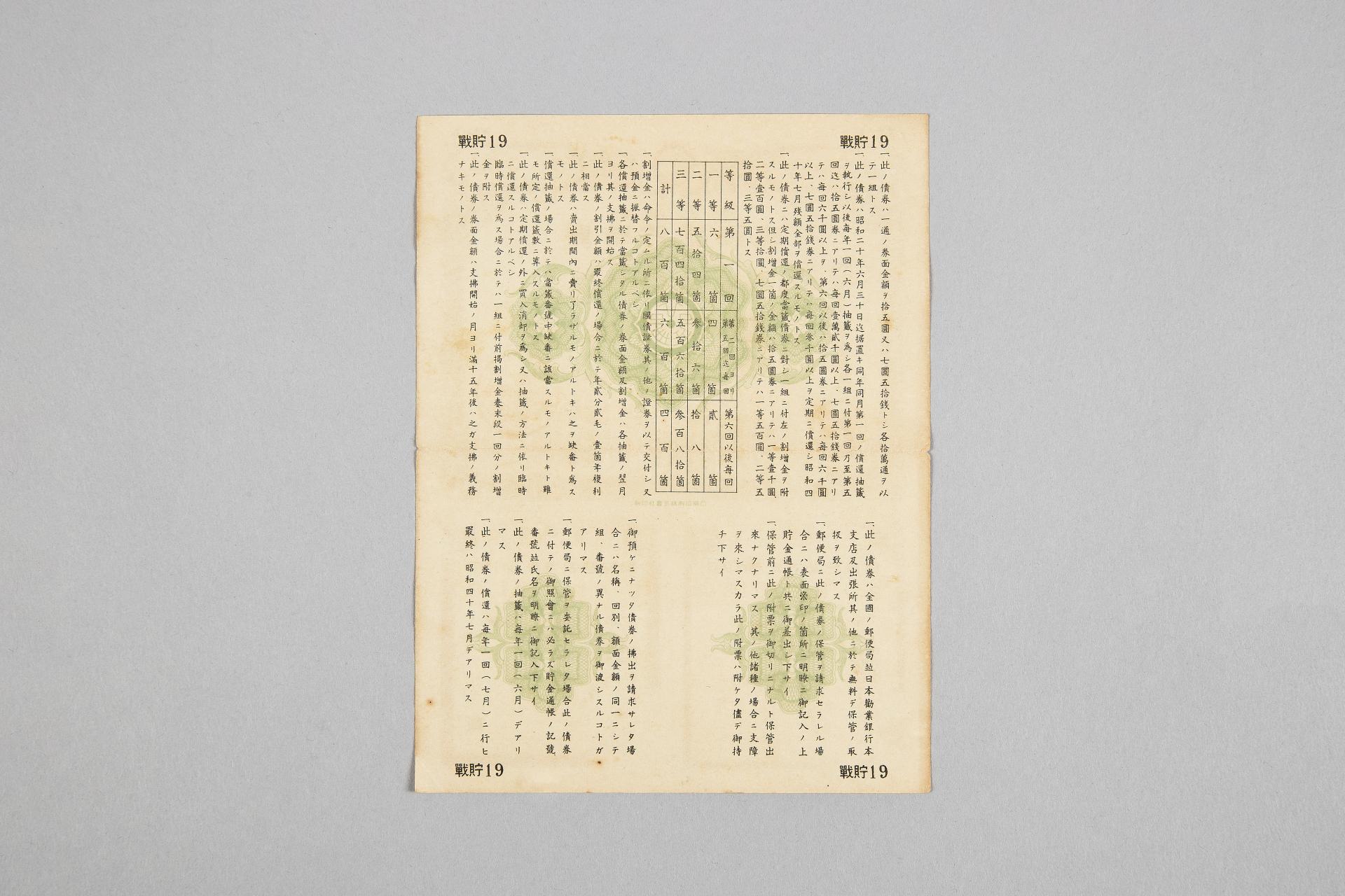 전시저축채권 제17회 15원