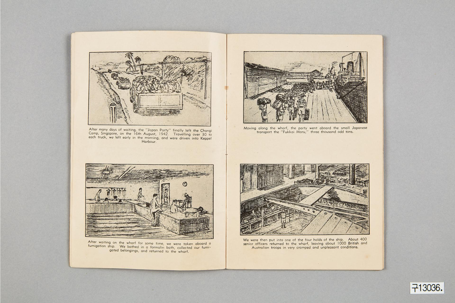 전쟁포로가 그린 한국에서의 스케치