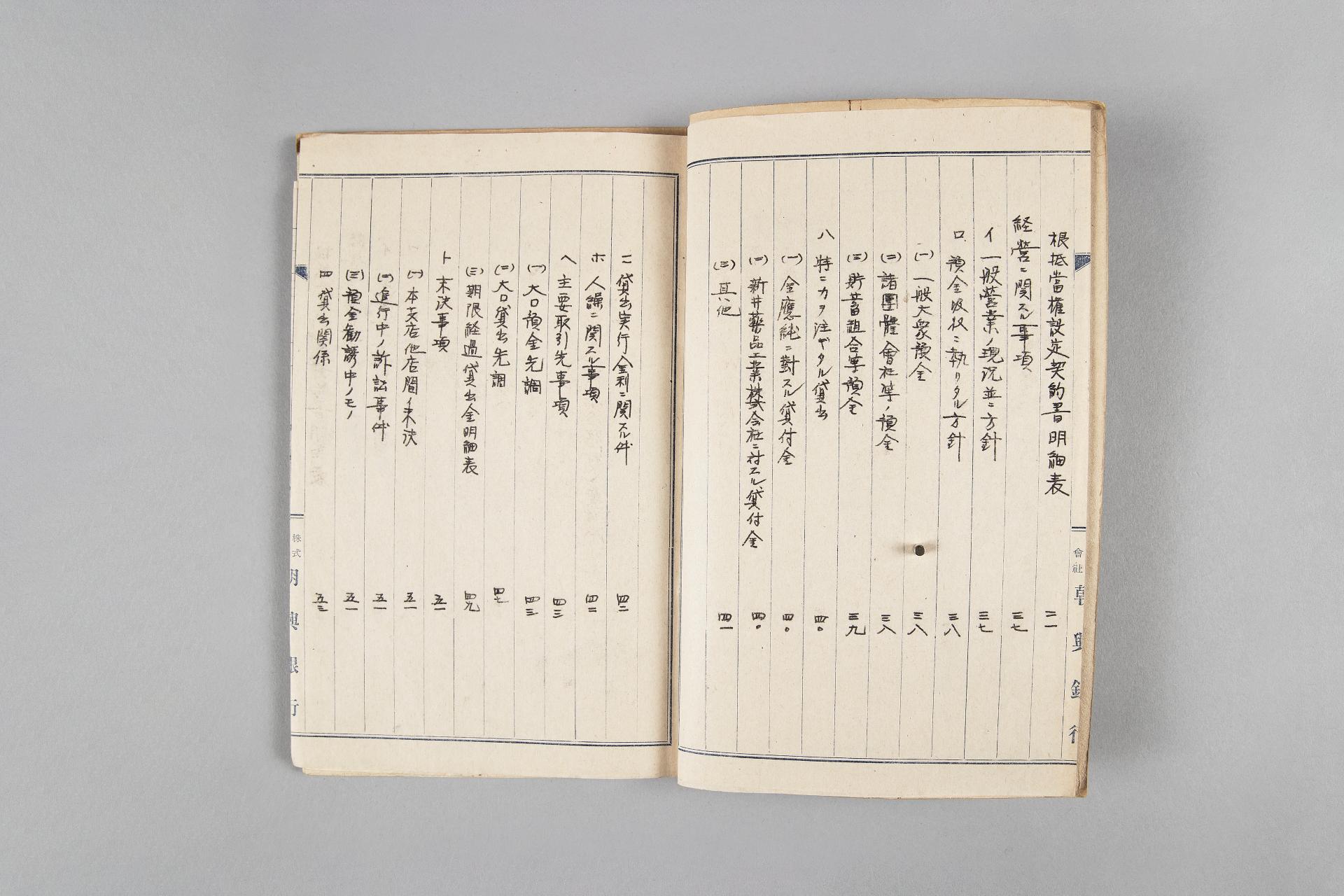 광복직후 조흥은행서대문지점 사무인계서