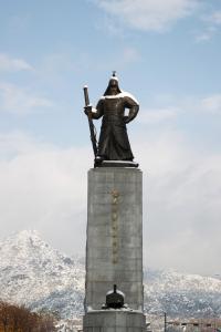 광화문광장 설경